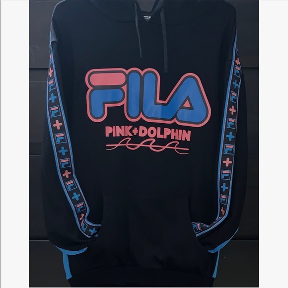 Pink Dolphin Other - PINK DOLPHIN x FILA HOODIE